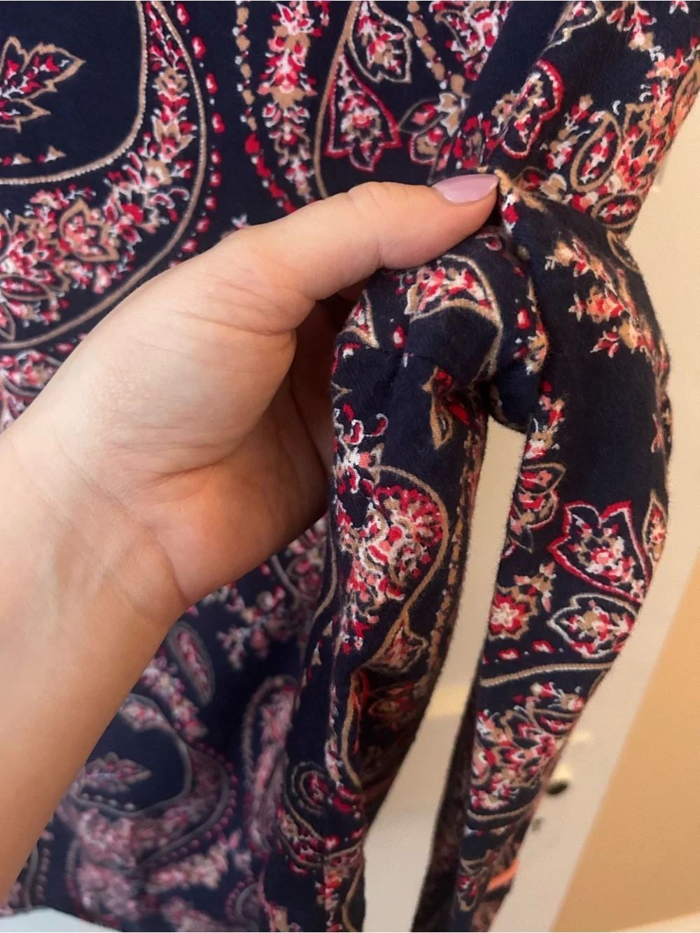 Liz Claiborne long sleeve paisley 2-piece pajama set